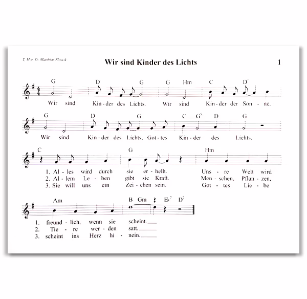 Liederheft - Miteinander zum Geschenk ist ein Begleitheft zur Bibelwoche – Bild 2