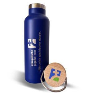 Nachhaltige Edelstahl-Trinkflasche „Evangelische Jugend“ – dein ständiger Begleiter für frisches Wasser!